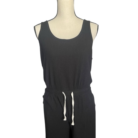 Spiritual Gangster Ballet Rib Wide Leg Perfect Sleeveless Jumpsuit Women's M - Picture 7 of 12
